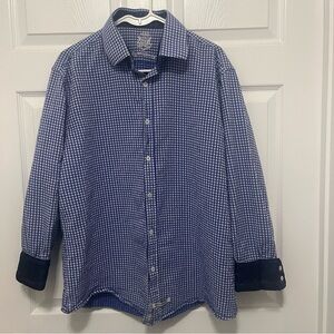 Blue and White Checkered Shirt